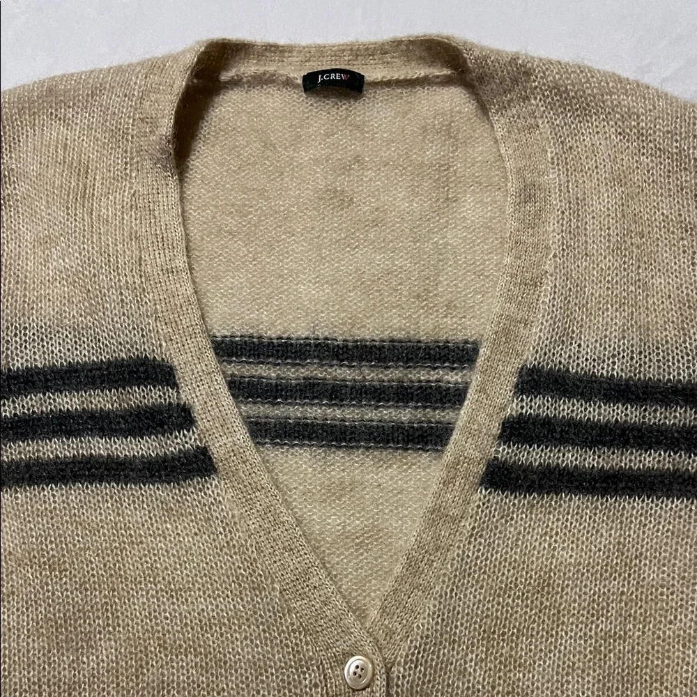 J. Crew vintage mohair cardigan preppy style collegiate - Picture 7 of 8